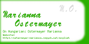 marianna ostermayer business card